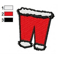 Pants Of Santa Claus Embroidery Design